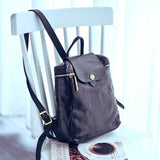 Ladies Black Leather Backpack Small Leather Black Backpack Womens