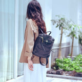 Ladies Black Leather Backpack Small Leather Black Backpack Womens