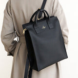 Convertible Genuine Leather Backpack Handbag