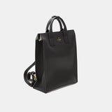 black leather backpack pocketbook for women