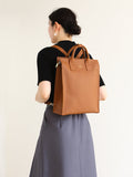 Convertible Genuine Leather Backpack Purse
