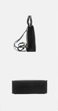 black leather backpack womens