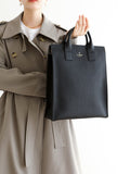 Black Leather Convertible leather knapsack purse
