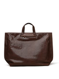 Womens Leather Work Tote brown Leather Work Tote With Laptop Compartment - Annie Jewel