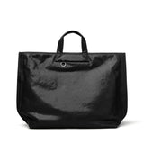 Womens Leather Work Tote Black Leather Work Tote With Laptop Compartment - Annie Jewel