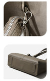 Womens gray Leather Work Tote Genuine Leather grey Purse grey Leather Tote Bag
