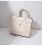 Women's Zippered Canvas Tote Bag Zip Tote Canvas Bag