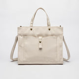 Women's Zippered Canvas Tote Bag Zip Tote Canvas Bag