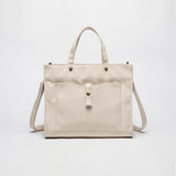 Women's crossbody tote bag canvas Zip Top Canvas Tote Bag Cotton