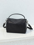 Mini Leather Cube Bag Small Leather Zipper Crossbody Purse Square Bag For Women - Annie Jewel