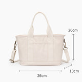Women's Canvas Tote Bag Zip Top Canvas Tote Bag Cotton