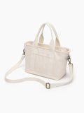 Women's crossbody tote bag canvas Zip Tote Canvas Bag