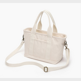 Women's crossbody tote bag canvas Zip Top Canvas Tote Bag Cotton