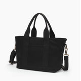 Women's crossbody canvas tote bag Zip Tote Canvas Bag black