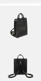 black rucksack womens leather