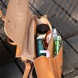 Women's Tan Satchel Backpack Bags - Annie Jewel