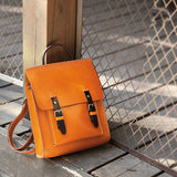 Women's Tan Satchel Backpack Bags - Annie Jewel