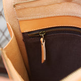 Women's Tan Satchel Backpack Bags - Annie Jewel
