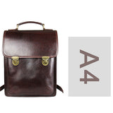 leather female leather backpack