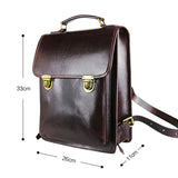 brown genuine leather rucksack womens