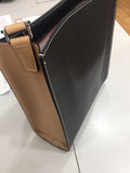 Black Genuine Leather Bucket Tote