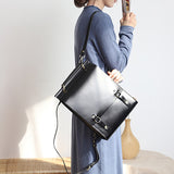 Genuine Leather Laptop Backpack For Women