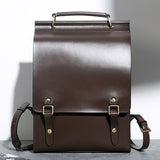 leather rucksack womens