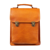 Tan Genuine Leather Backpack Pocketbook for women