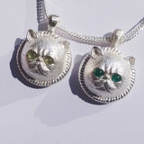 Handmade Silver Necklace Garfield Cat Kitty Pet Unique Cute Bracelet Necklace Pendant Christmas Gift Jewelry Accessories Women - Annie Jewel