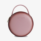Leather Canteen Round Shoulder Bags - Annie Jewel