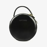 Leather Canteen Round Shoulder Bags - Annie Jewel