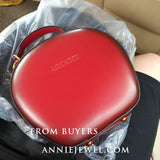 circle leather handbag