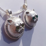 Handmade Silver Necklace Garfield Cat Kitty Pet Unique Cute Bracelet Necklace Pendant Christmas Gift Jewelry Accessories Women - Annie Jewel