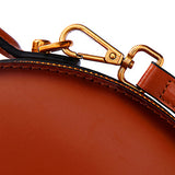 Leather Circle Crossbody Bag Purse - Annie Jewel
