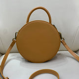genuine leather round purse