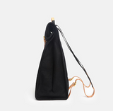 Womens Canvas Folded Backpack Laptop Bags - Annie Jewel