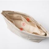 Canvas Insert Purse Tidy Travel Cosmetic Pocket - Annie Jewel