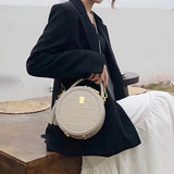 Leather Round Bag