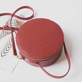 Leather Round Shoulder Bags Purses - Annie Jewel