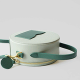 Leather Round Shoulder Bags Purses - Annie Jewel
