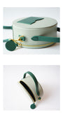 Leather Round Shoulder Bags Purses - Annie Jewel