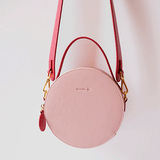 Leather Round Shoulder Bags Purses - Annie Jewel