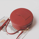 Leather Round Shoulder Bags Purses - Annie Jewel