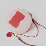 Leather Round Shoulder Bags Purses - Annie Jewel
