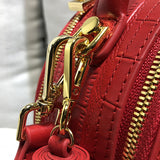 Red Circle Circular Crossbody Bag Purse - Annie Jewel