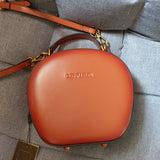 circle leather purse