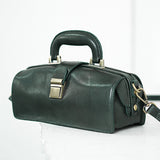 green doctors bag leather