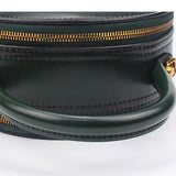 Burgundy Leather Circle Round Shoulder Bags - Annie Jewel