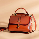 tan leather handbag brown leather satchel bag Womens