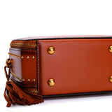 Handle Leather Small Satchel Square Crossbody Bag Purses - Annie Jewel